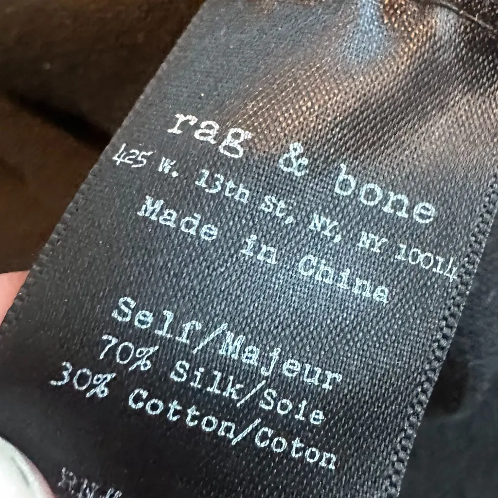 Rag & Bone Harley Photo Print Silk Cotton Mini Skirt Stretch Pull-On Size Medium - Image 9