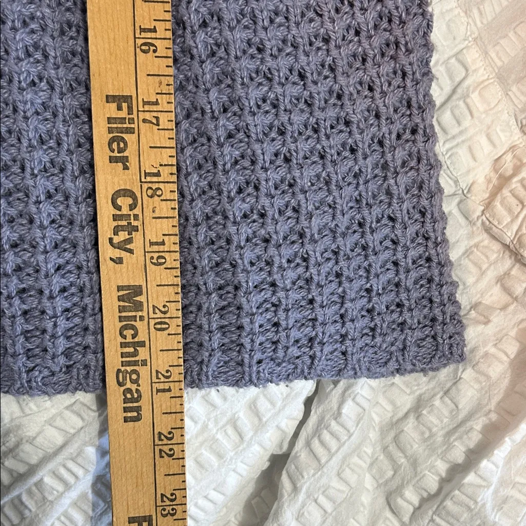 Universal Thread Granny Square Lilac Short Sleeve Sweater Women’s Size S So Cute - Image 14