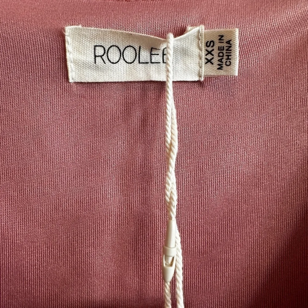 Roolee Christian Kay Maxi dress salmon pink XXS NWT - Image 5