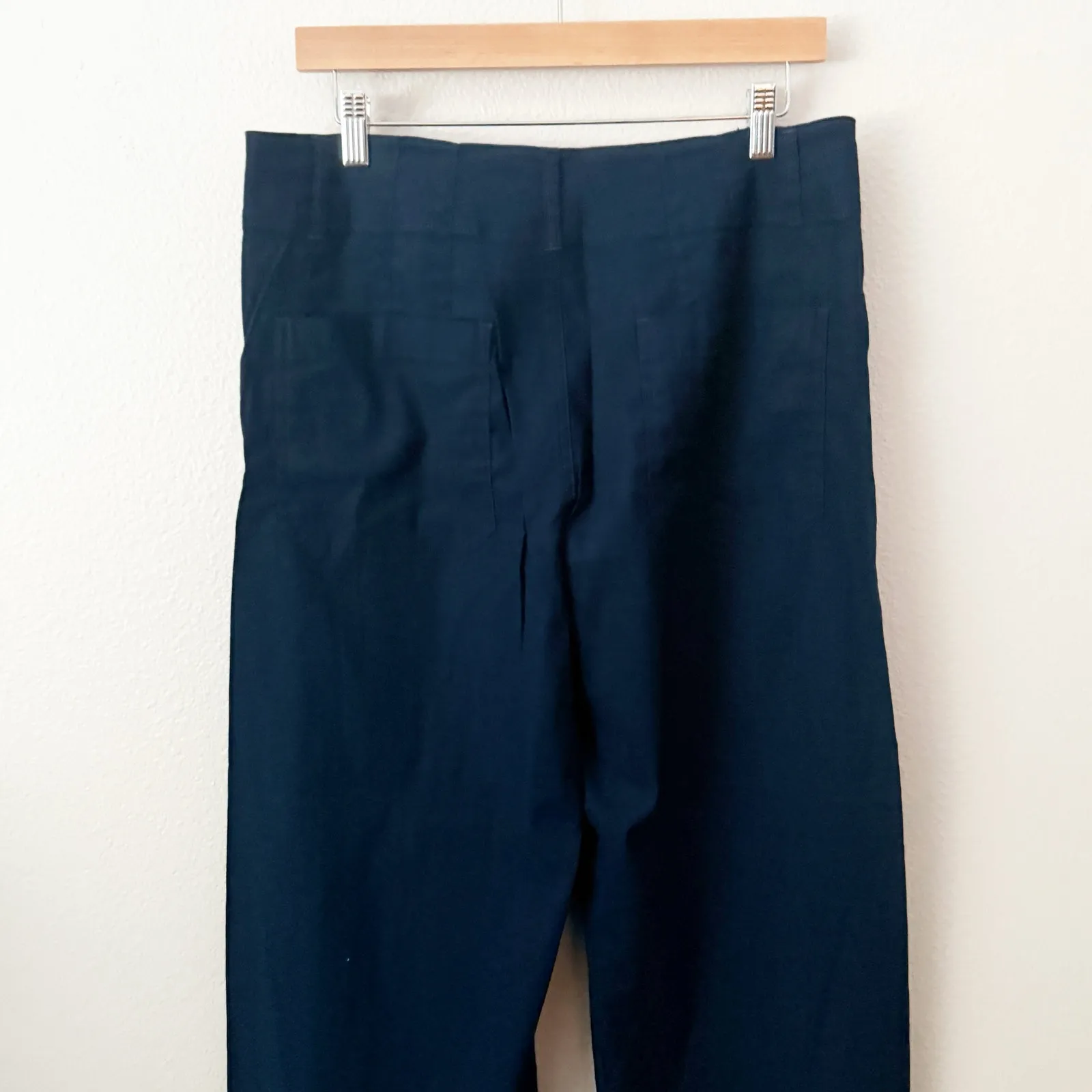 MAEVE x ANTHROPOLOGIE | The Colette Magic Fabric Wide-Leg Pants Navy Blue | 31 - Image 5