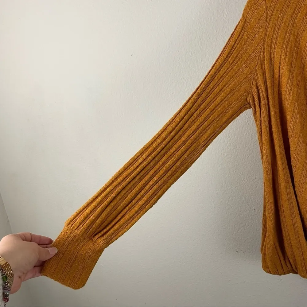 Anthropologie Maeve Rafela Hacci Surplice Long Sleeve Boho-Western Blouse Size S - Image 5