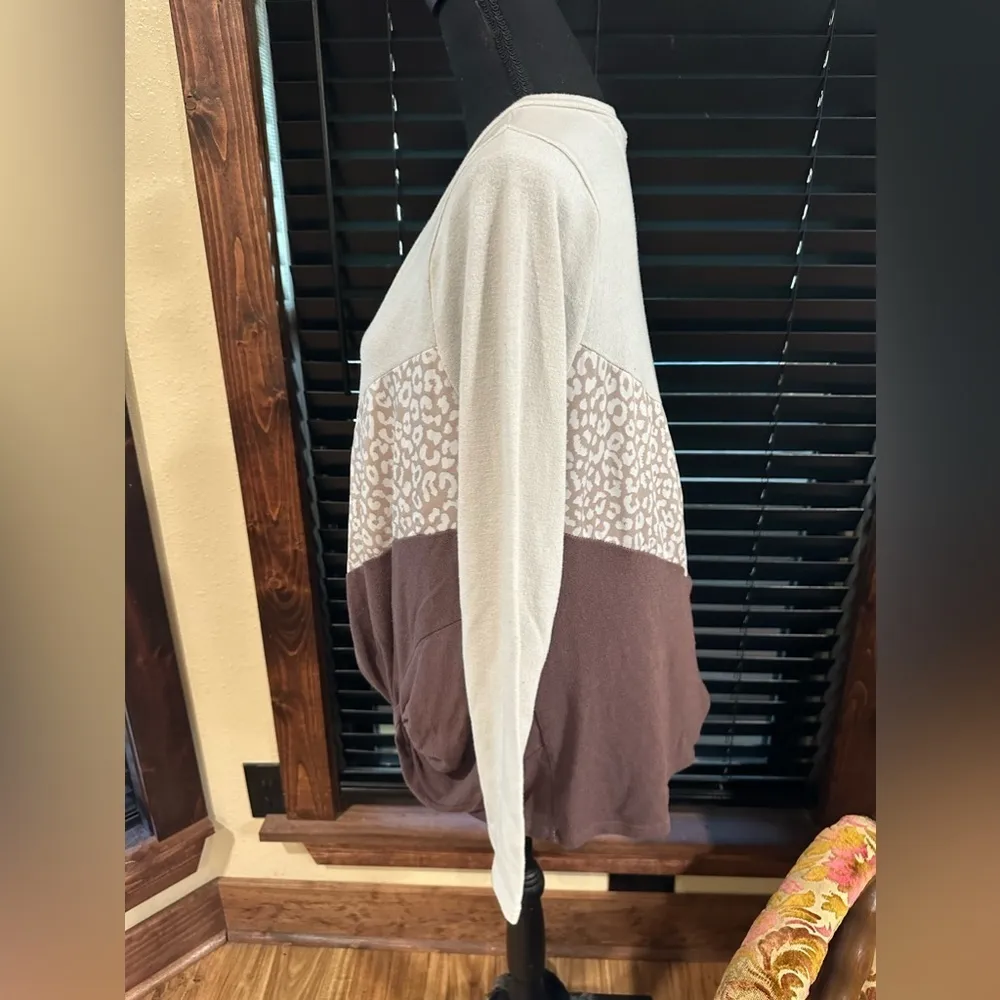 EUC Chic Soul buttercup brown colors   Winter blouse  long sleeve 3 color Sz L - Image 4