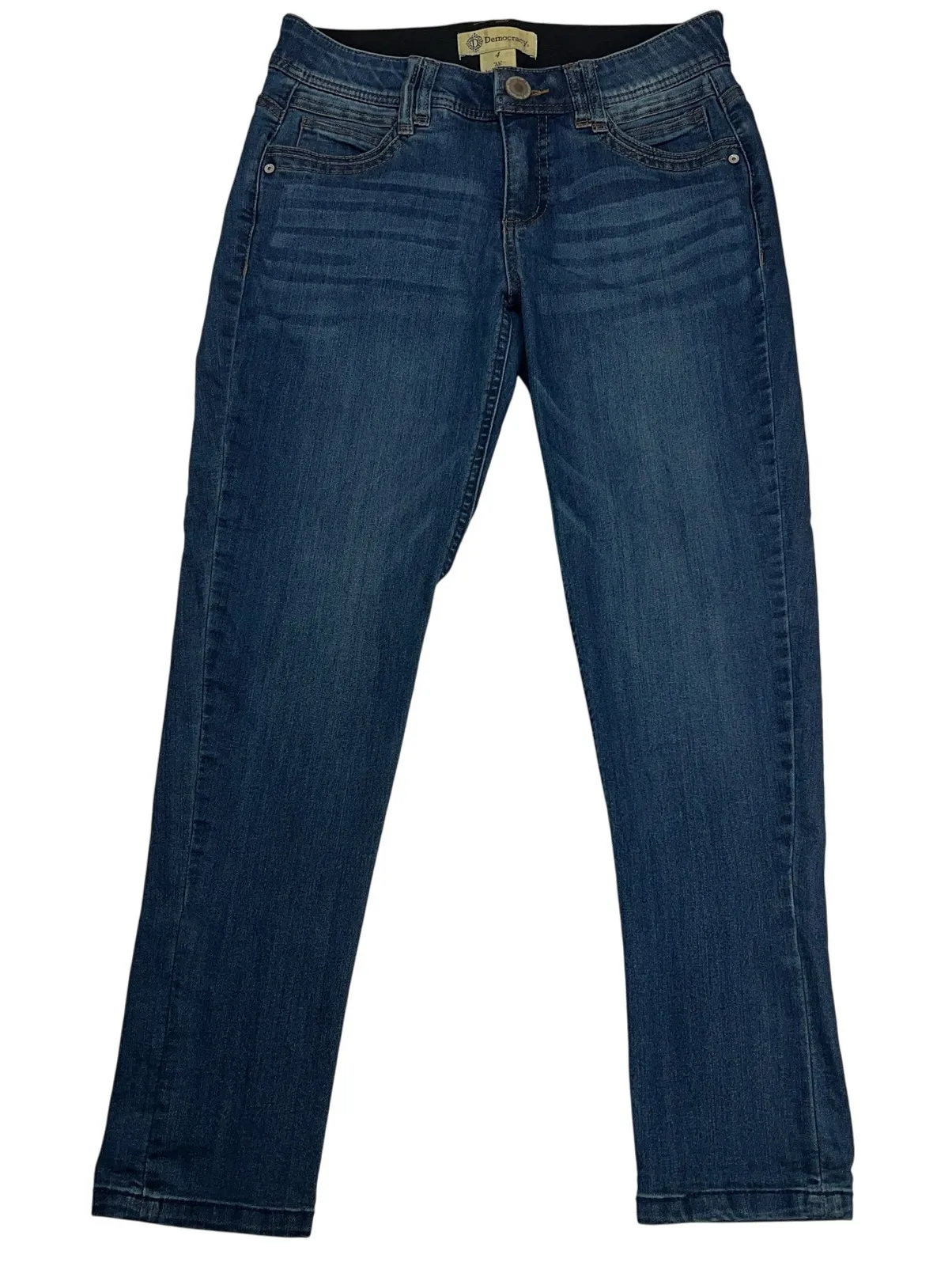 Democracy "Ab"Technology Slim Dark Wash Mid Rise Tummy Control Jeans Size 4 - Image 1
