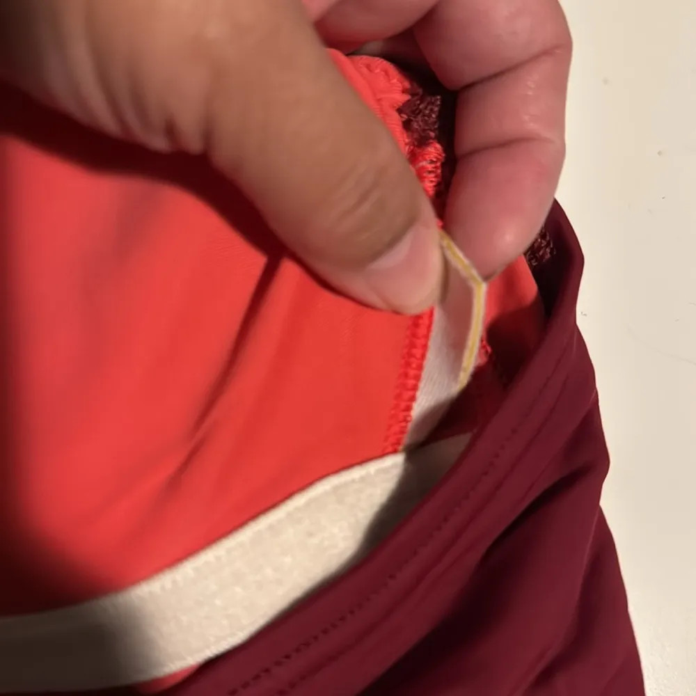 Women’s LOFT Beach Maroon Side Tie Halter V-Neck Swimsuit Size 12 EUC #1925 - Image 9