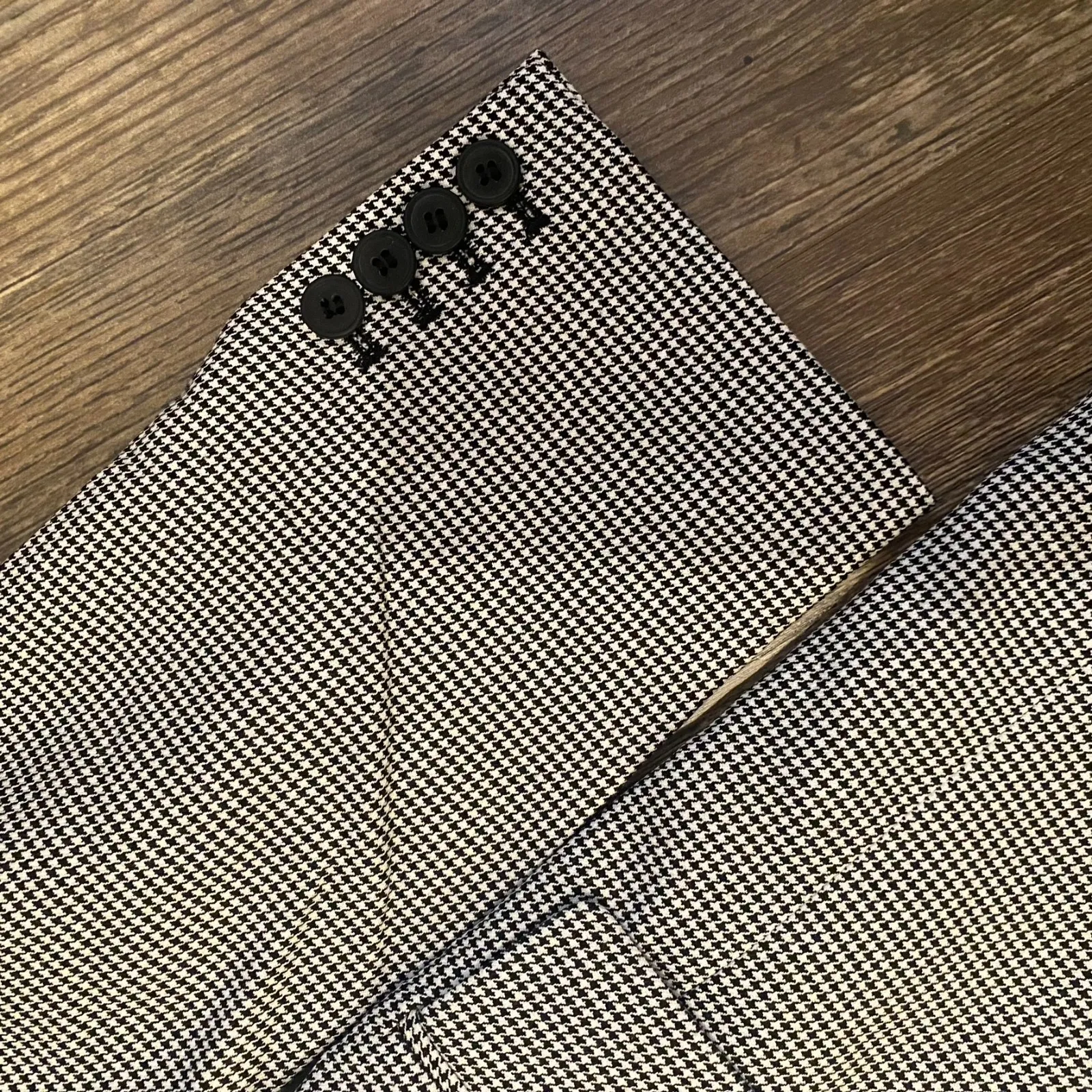 French Connection Women’s 6 Houndstooth Suit Set‎ Black White Preppy Office NWT - Image 13