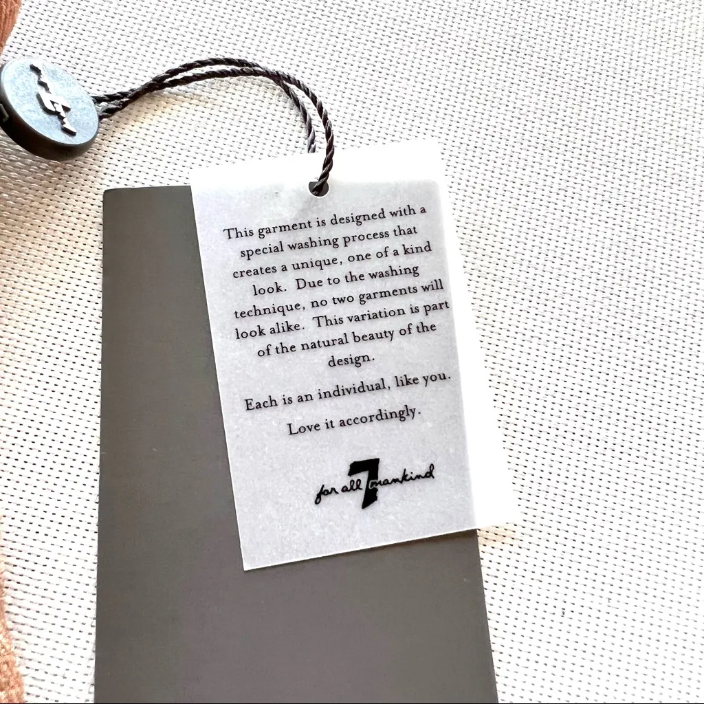 7 for all Mankind Rose Gold Metallic Denim Cut Off Shorts - Image 4