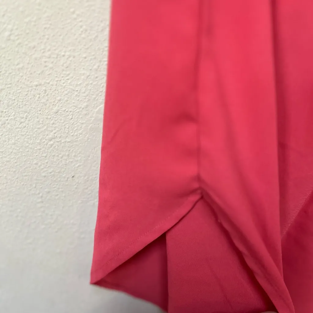 Pleione Pink Short Sleeve Tunic Blouse Size Small Workwear - Image 10