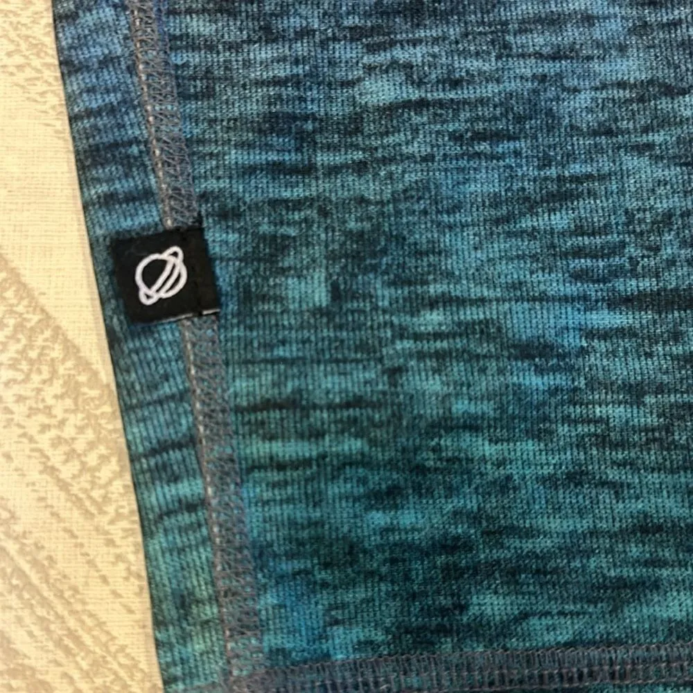 Terez Women’s Purple & Turquoise Ombré Cropped Leggings - Size S - Image 4