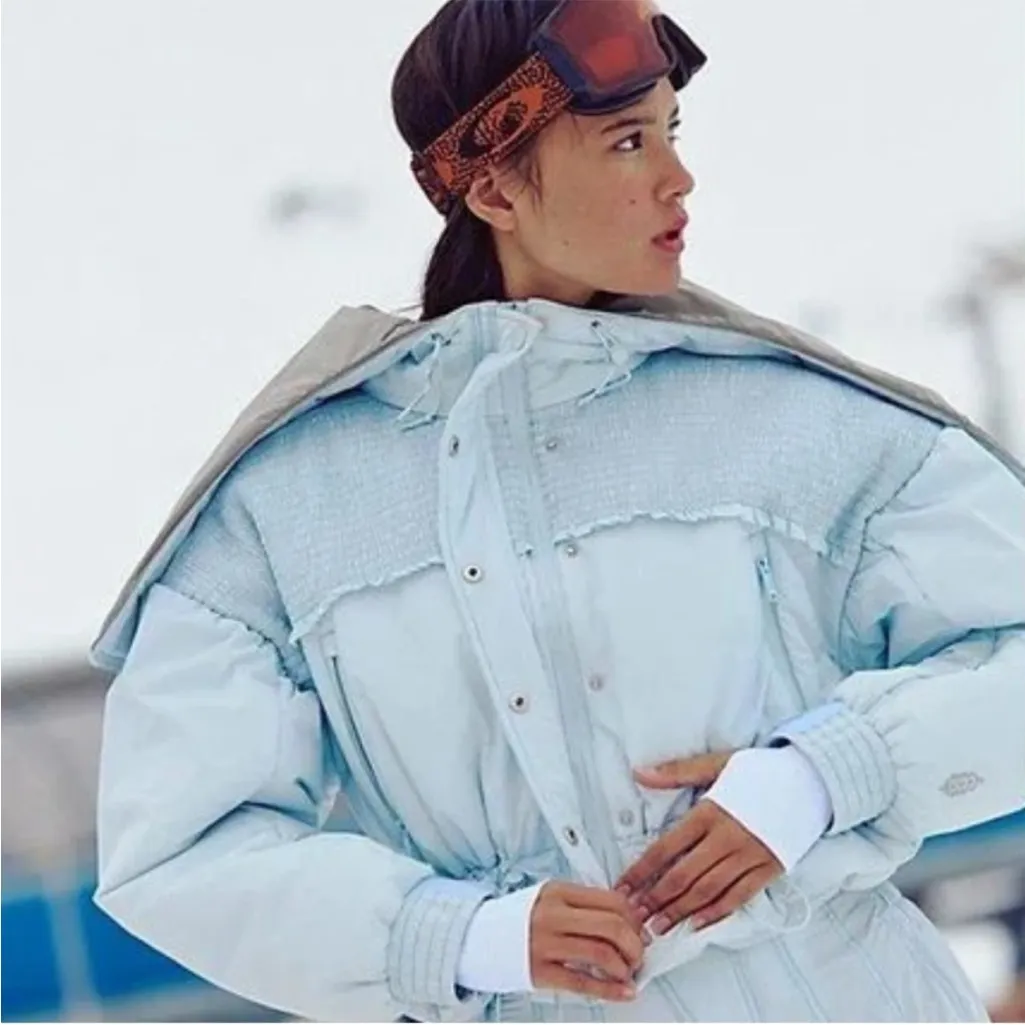 Free People Movement Sunday Skies Jacket Arctic Snow Blue - Image 4