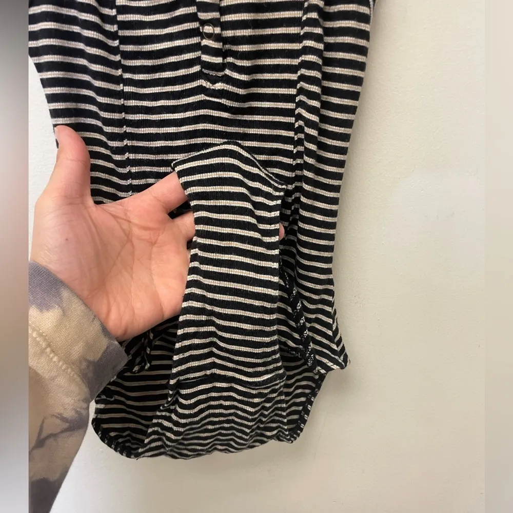 Urban Outfitters Out From Under Snap Front Halter Striped Bodysuit - Image 3