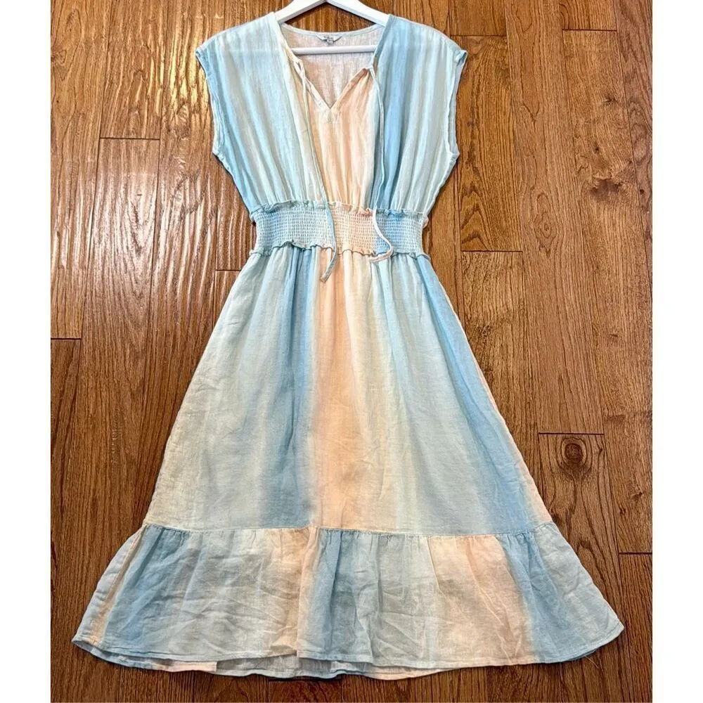 Rails Ashlyn sunset gradient smocked waist dress size small - Image 10