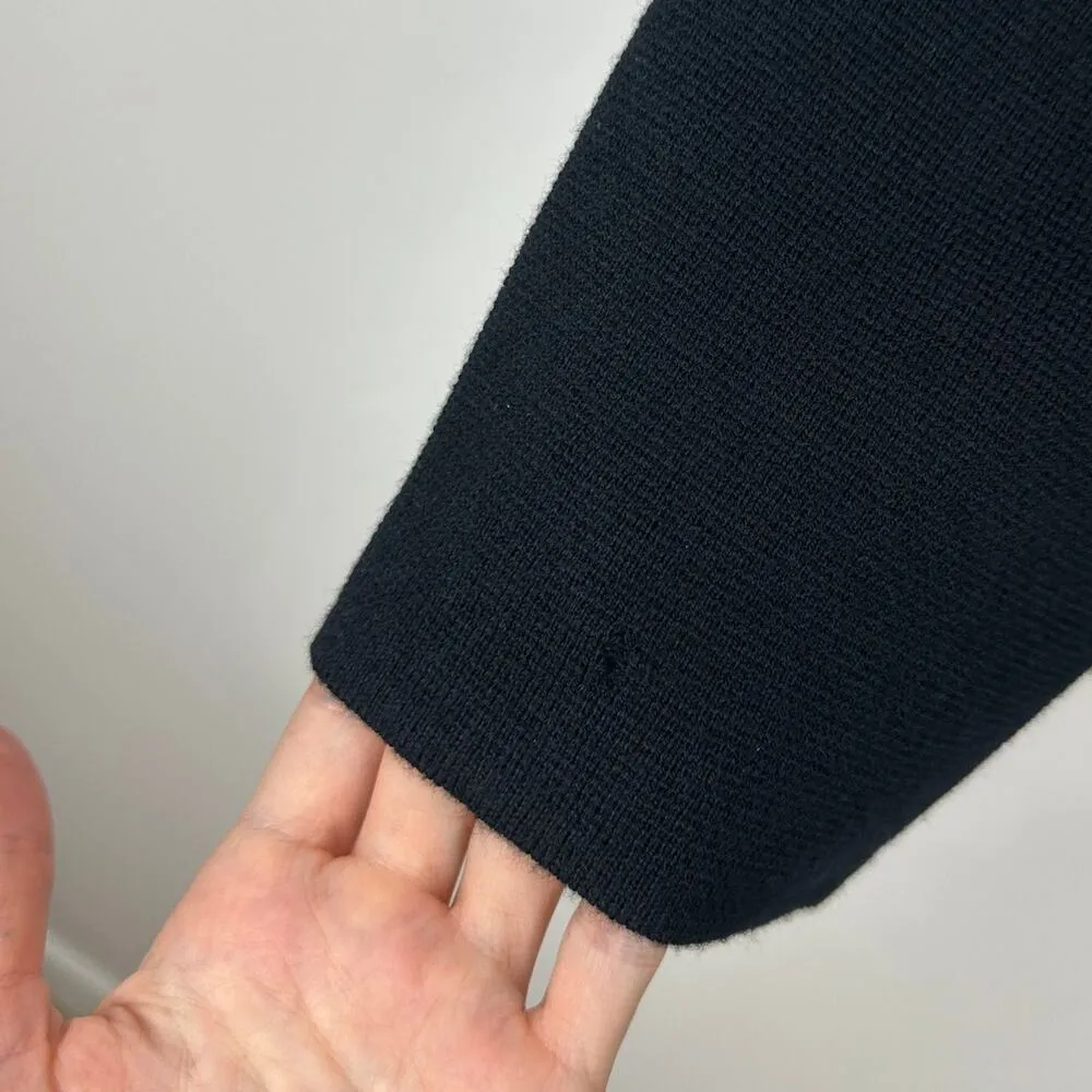 J.Crew Warwick Sweater Blazer Knit Gold Buttons Black Classic Relaxed XS NWT - Image 16