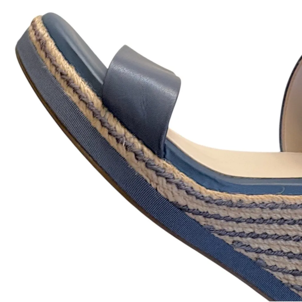 EUC Cole Haan Leather Cloudfeel
Espadrille Wedge Sandals Wedgewood Blue
Size 9 - Image 10