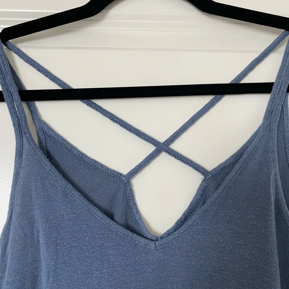 American Eagle Outfitters Blue Spaghetti Strap Tank Top Size Extra Small - Image 7