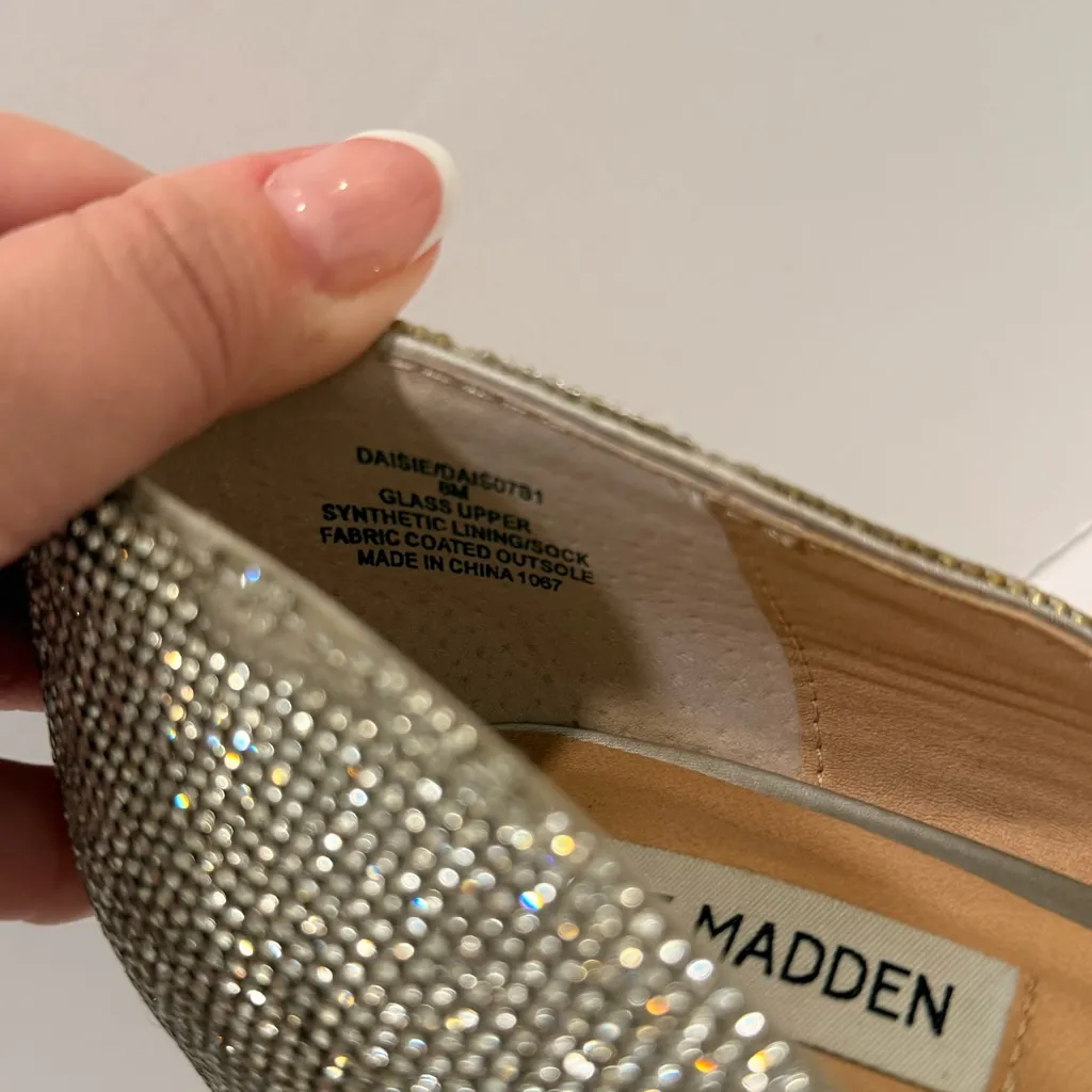 Steve Madden Daisie Crystal Rhinestone Heels - Size 8 - Image 5