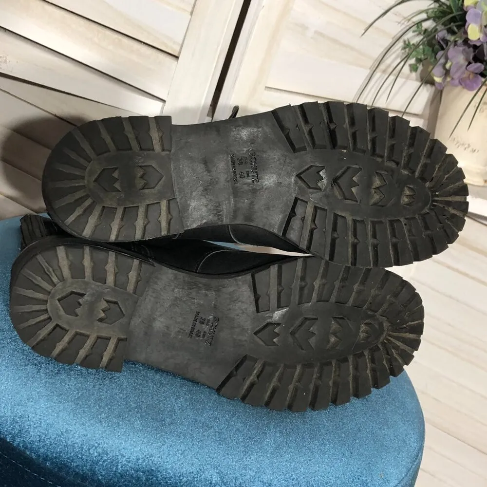 Schutz Black Leather Combat Boots Size 9 - Image 7