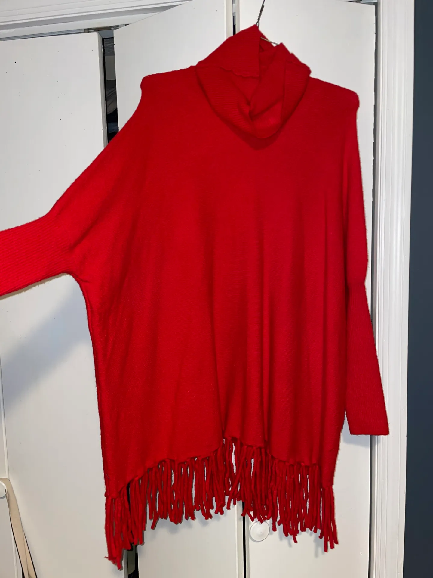 Red Fringe Sweater - Image 2