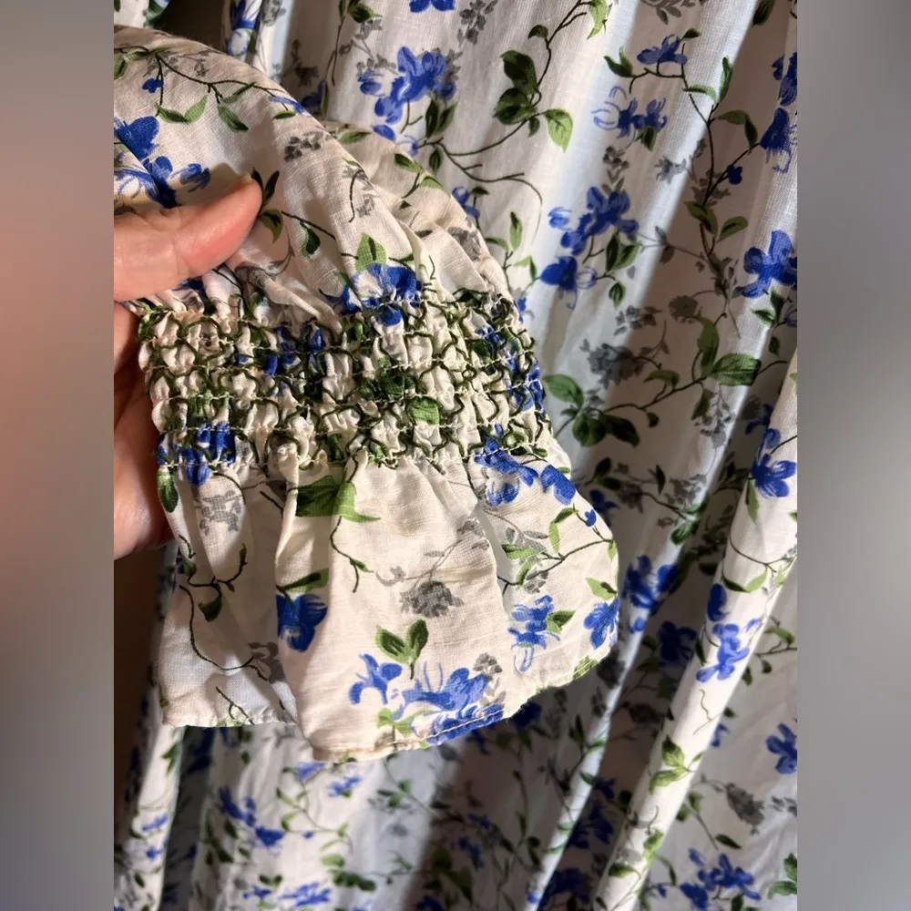 Zara Cottgaecore Long Sleeve Maxi Dress floral summer feminine loose fit vintage - Image 4