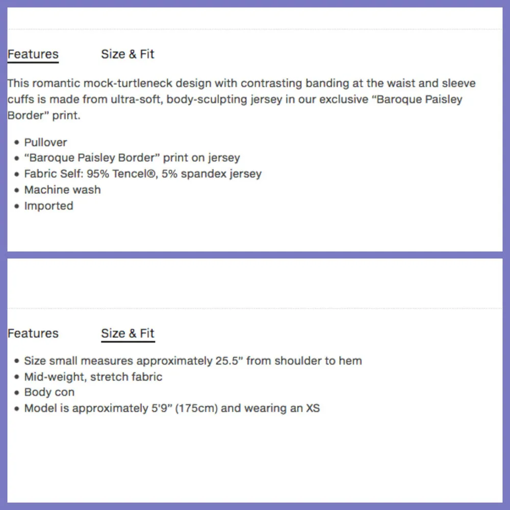 💕BCBGMAXAZRIA💕 Baroque Paisley Mock Neck Top - Image 8