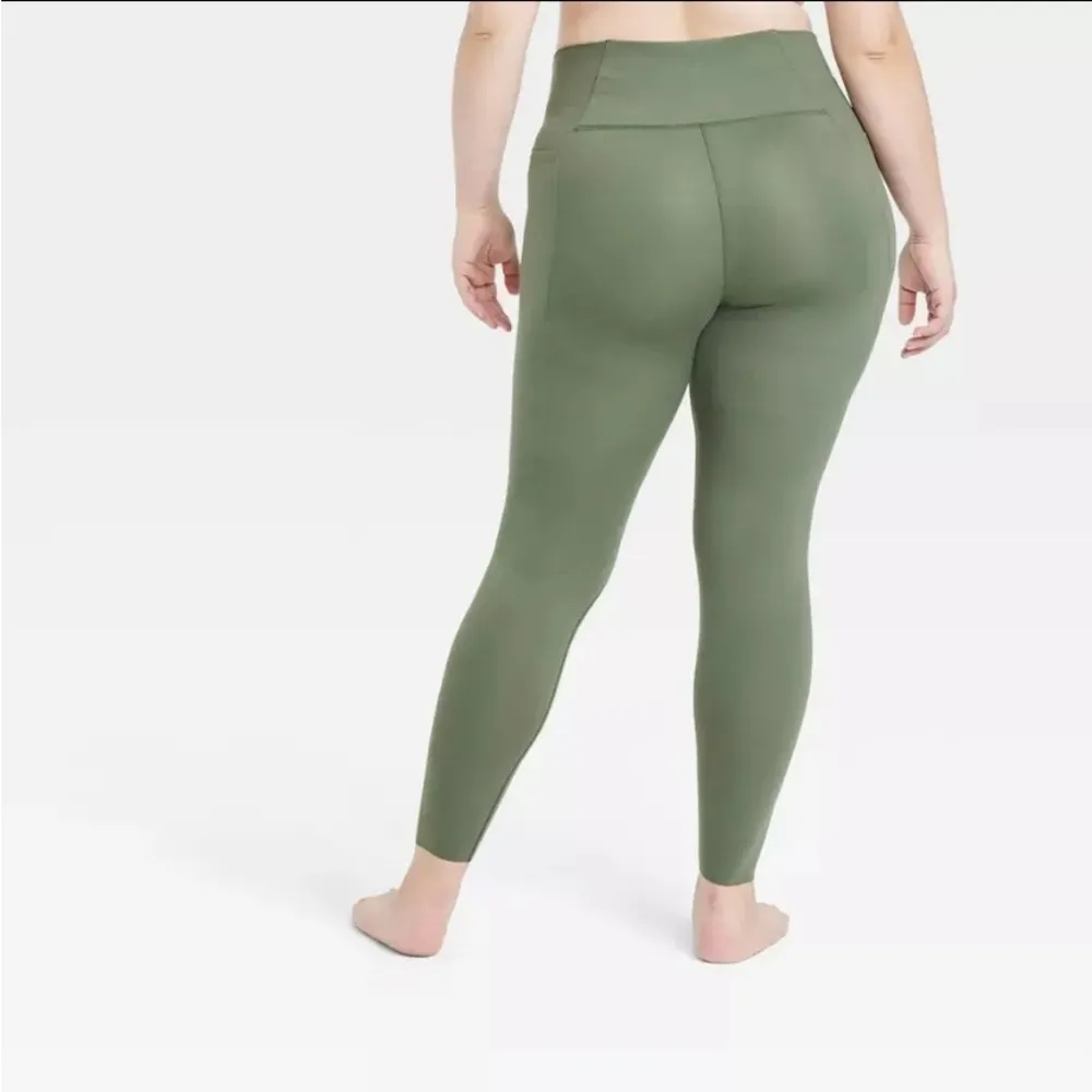 Women's All in Motion Elongate 7/8 Leggings pants Fern Green XL NWT compression - Image 10