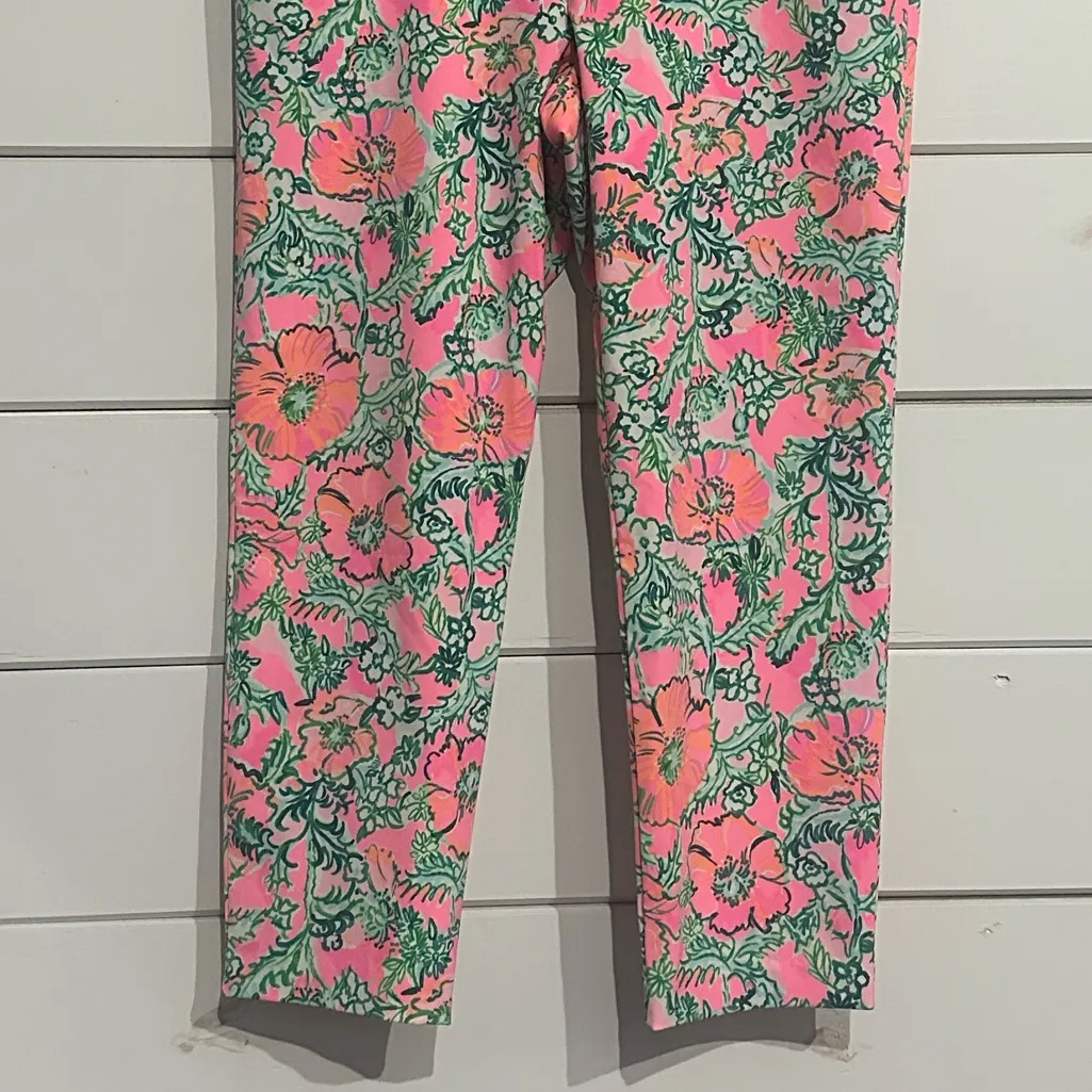Lilly Pulitzer Luxletic Perfect Poppy Corso Crop Pants UPF50+ Golf Size 12 - Image 4