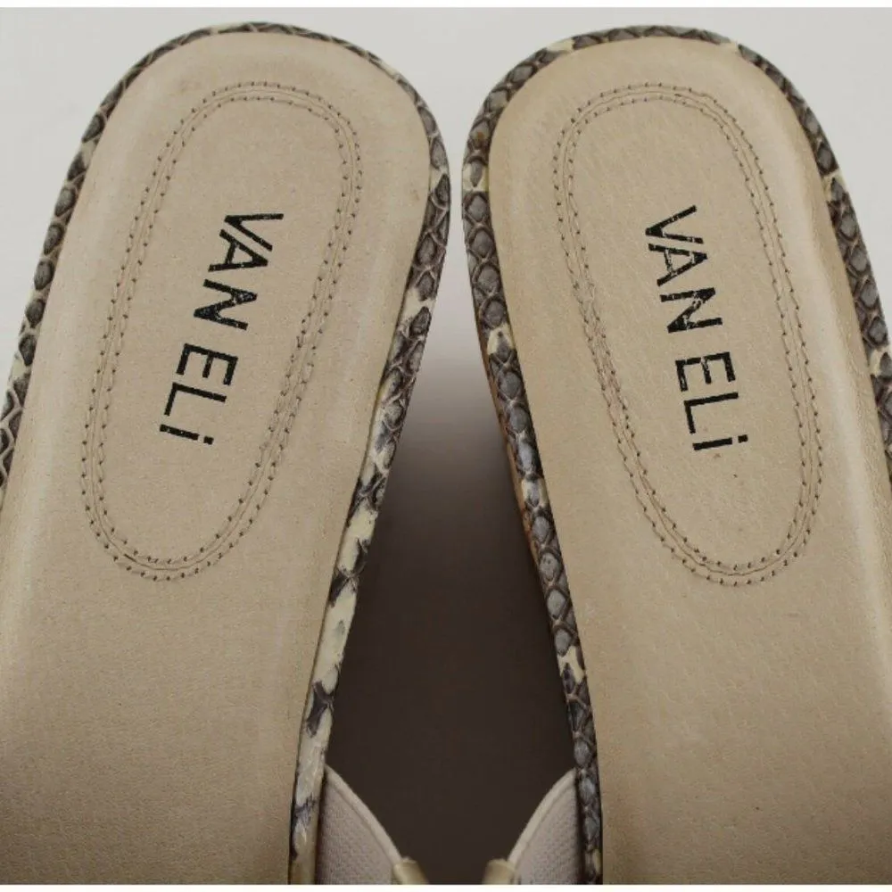 Van Eli Roelle Multi Color Leather Open Toe Sandal Size 10 - Image 8