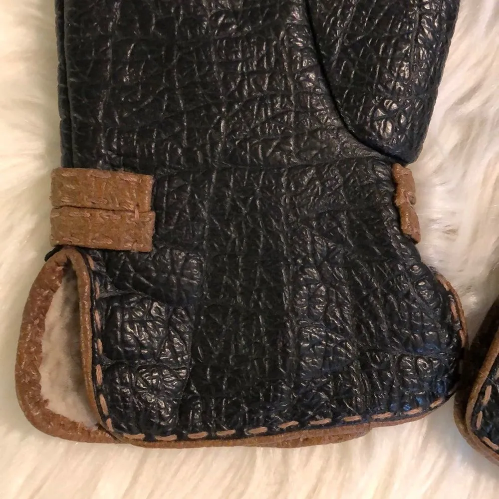 Vintage Van Raalte Faux Leather Ladies Gloves - Image 8