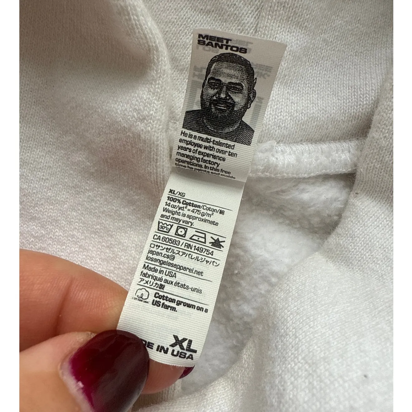 Justin Bieber Justice World Tour Graphic White Hoodie Size XL - Image 5