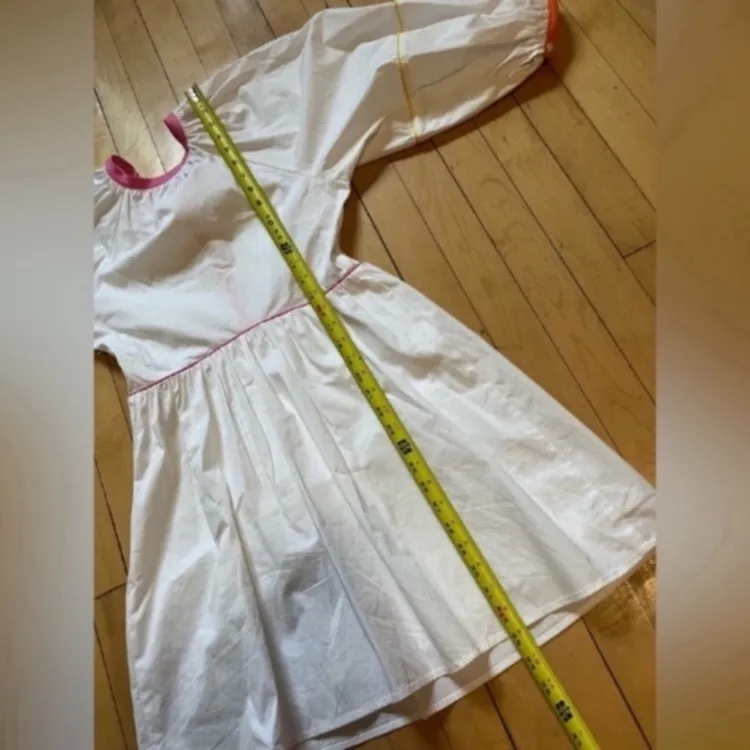 Staud Demi Puff Sleeve White Mini Dress - Image 9