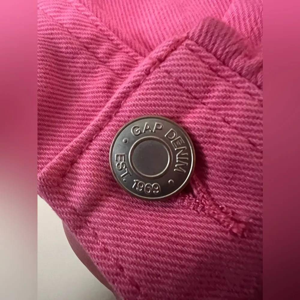 Gap Denim Pink Jean Jacket Barbiecore Colorful Pockets NWT Gap For Good Small - Image 5
