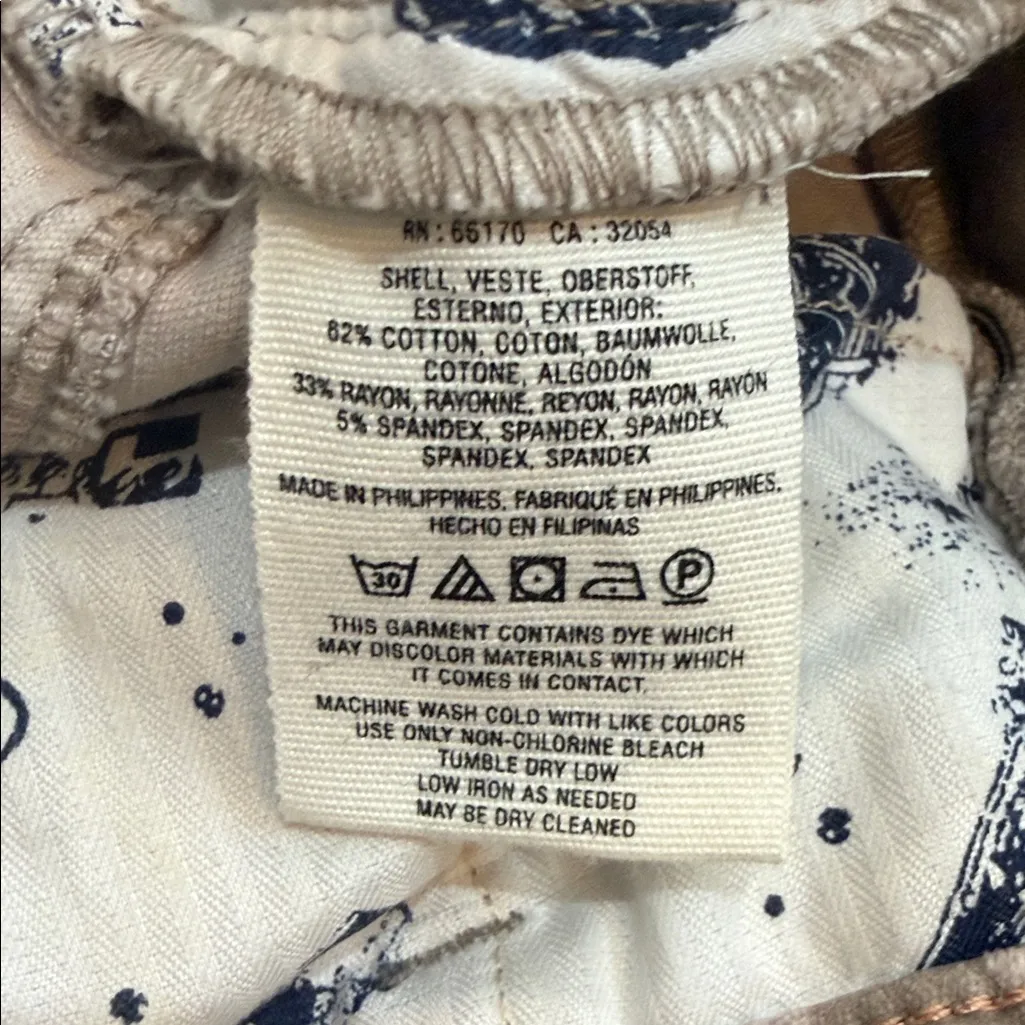 Pilcro Camouflage High-Rise skinny cropped camouflage velvet feel Pants size 26 - Image 6