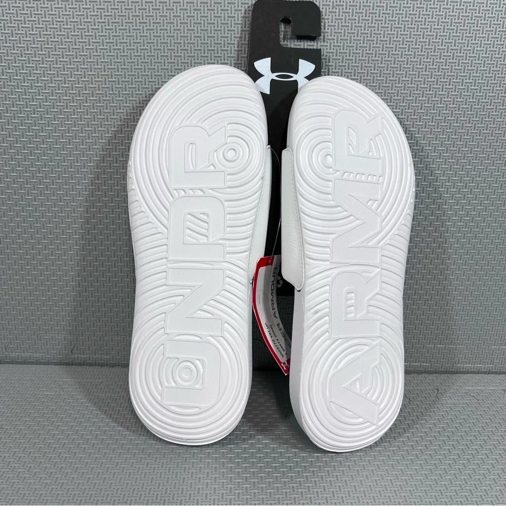 Under Armour White Ansa Women's Fixed Slides Size 9 SKU#33105 - Image 6