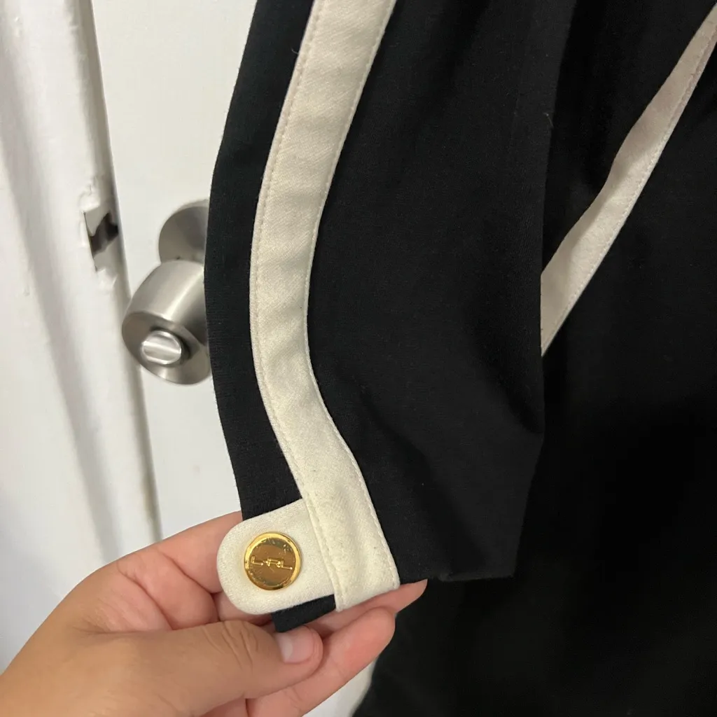 Ralph Lauren women’s  Black and Cream Long Sleeve Dress 16 - Image 2