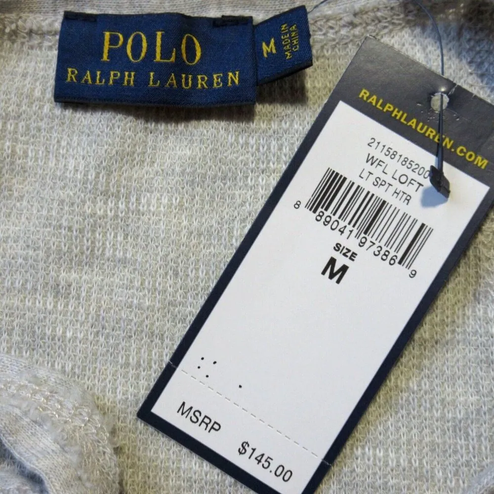 NWT Polo Ralph Lauren Waffle Knit Maxi in Heather Gray Thermal Tank Dress M Size M - Image 4
