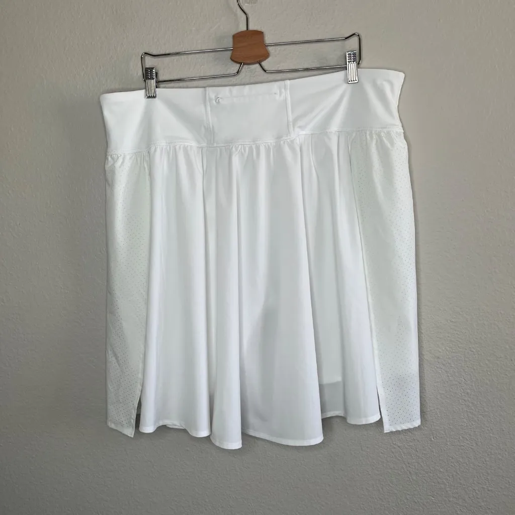Spanx  Womens White Get Moving Skort Plus Size 3X Mid Length - Image 3