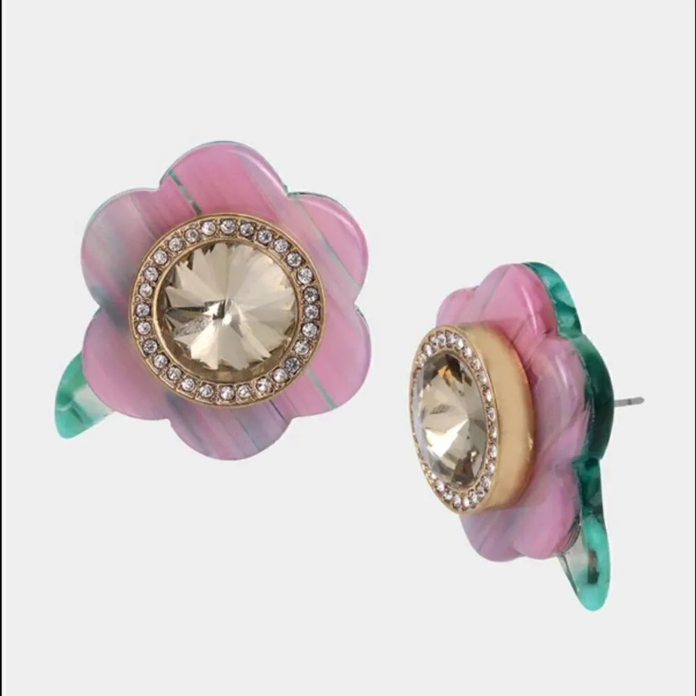 BETSEY Johnson Flower Jewel Ring - Image 2