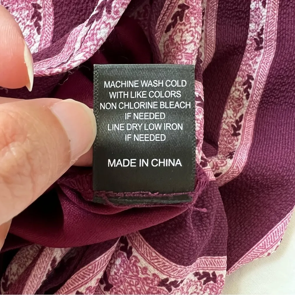 Crystal Doll spaghetti strap Jumpsuit split leg maroon stripes size 3 - Image 10