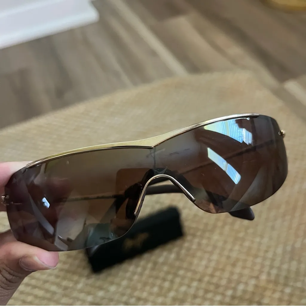 Maui Jim Sandbar MJ 511 16 Gold Semi Rimless Frame + HCL Bronze Polarized Lenses - Image 4