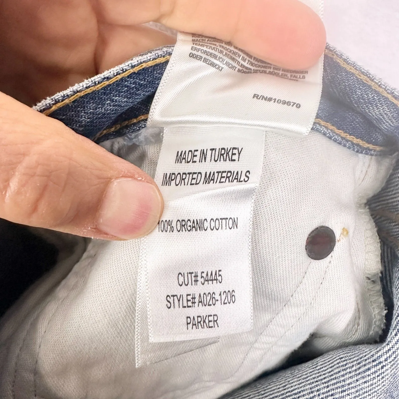 Agolde Parker Cut Off Short Size 26 Organic Cotton Button Fly High Rise Rigid - Image 7