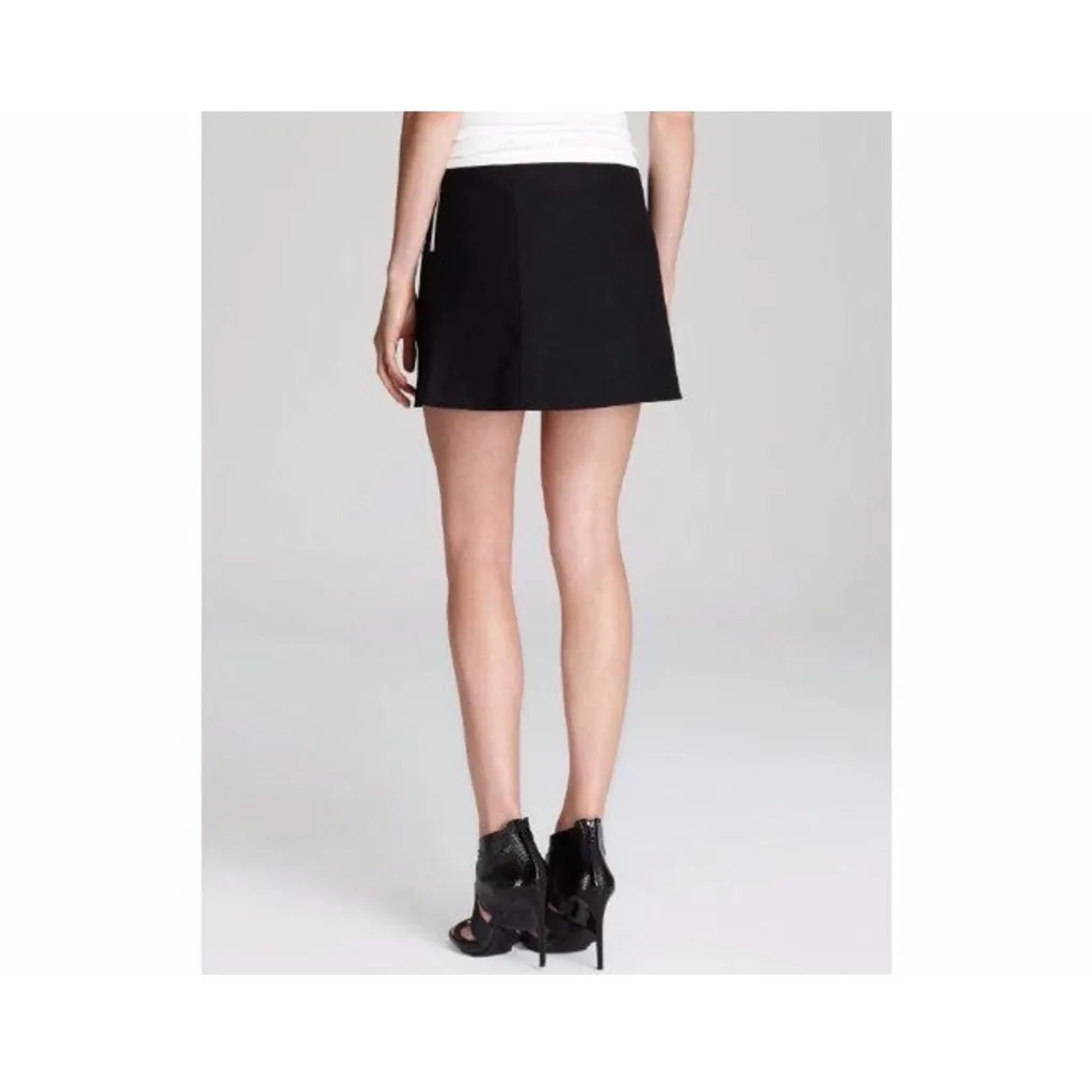 NWOT Helmut Lang Era Pocket Mini Skirt Pleated Waist Linen Blend Size 0 - Image 3