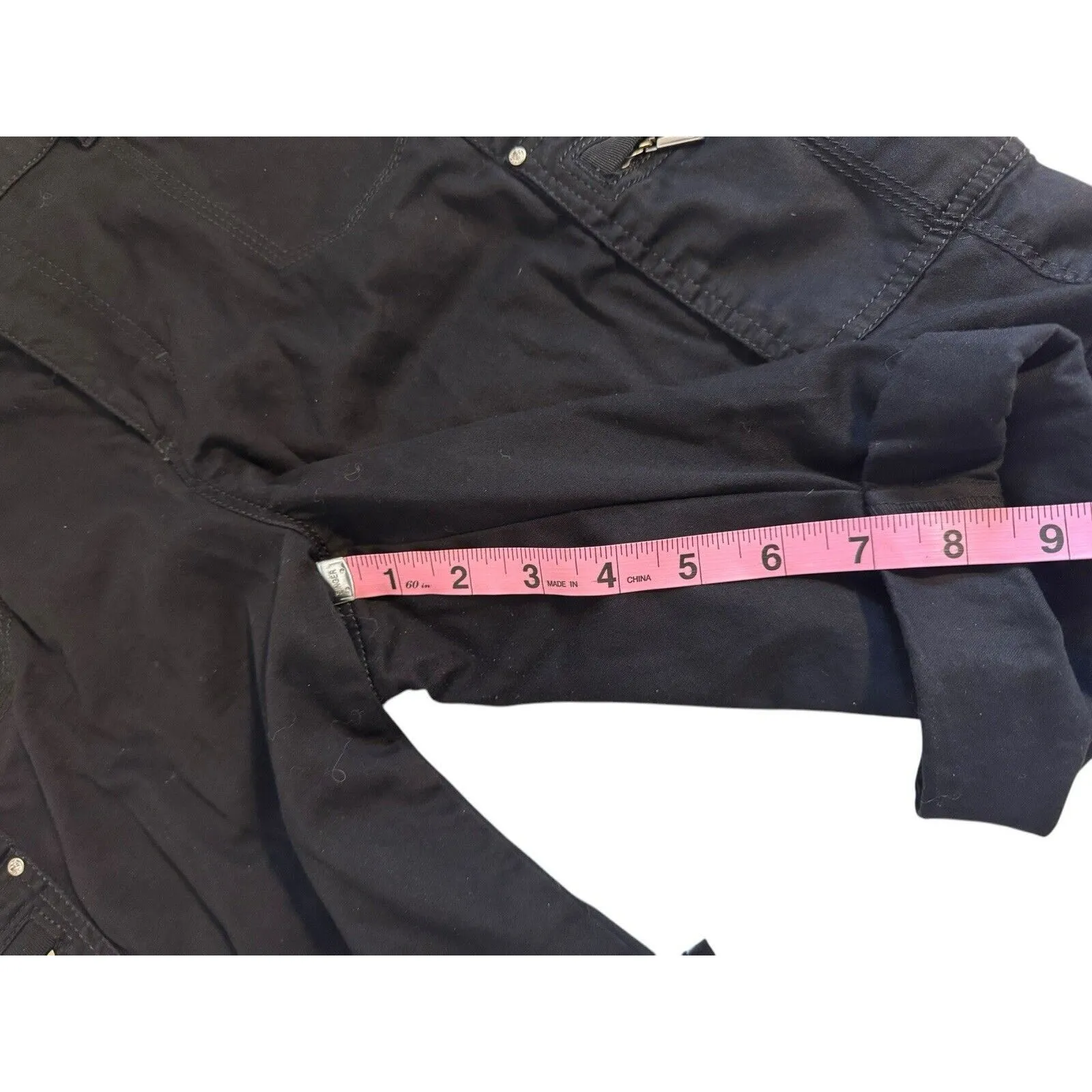 White House Black Market Bermuda Shorts Womens Sz 10 Black Bling - Image 6