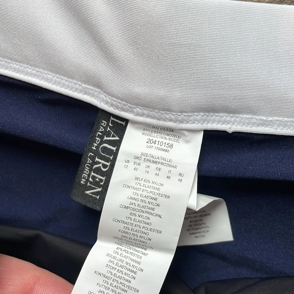 Lauren Ralph Lauren Bikini Top and Bottom NWT Blue Size 12 - Image 12