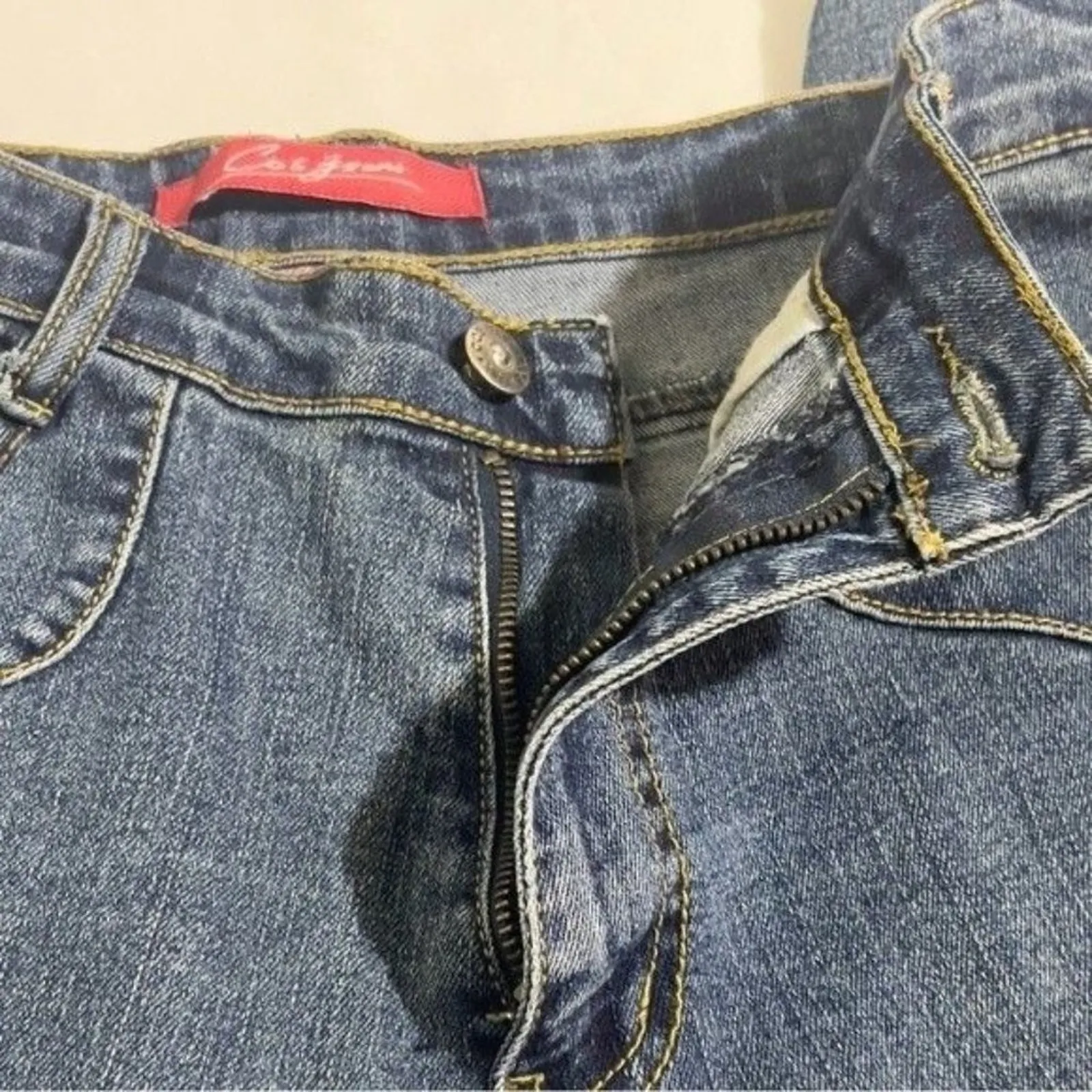 COS Denim Bootcut Leg Jeans 10 Petite - Image 8