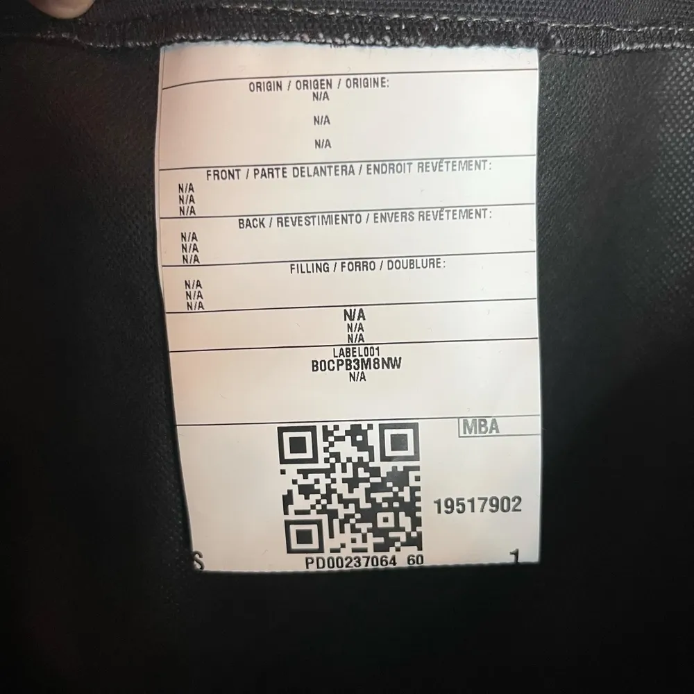 Funny Broken Arm Gag Gift Bag NWOT Black - Image 3