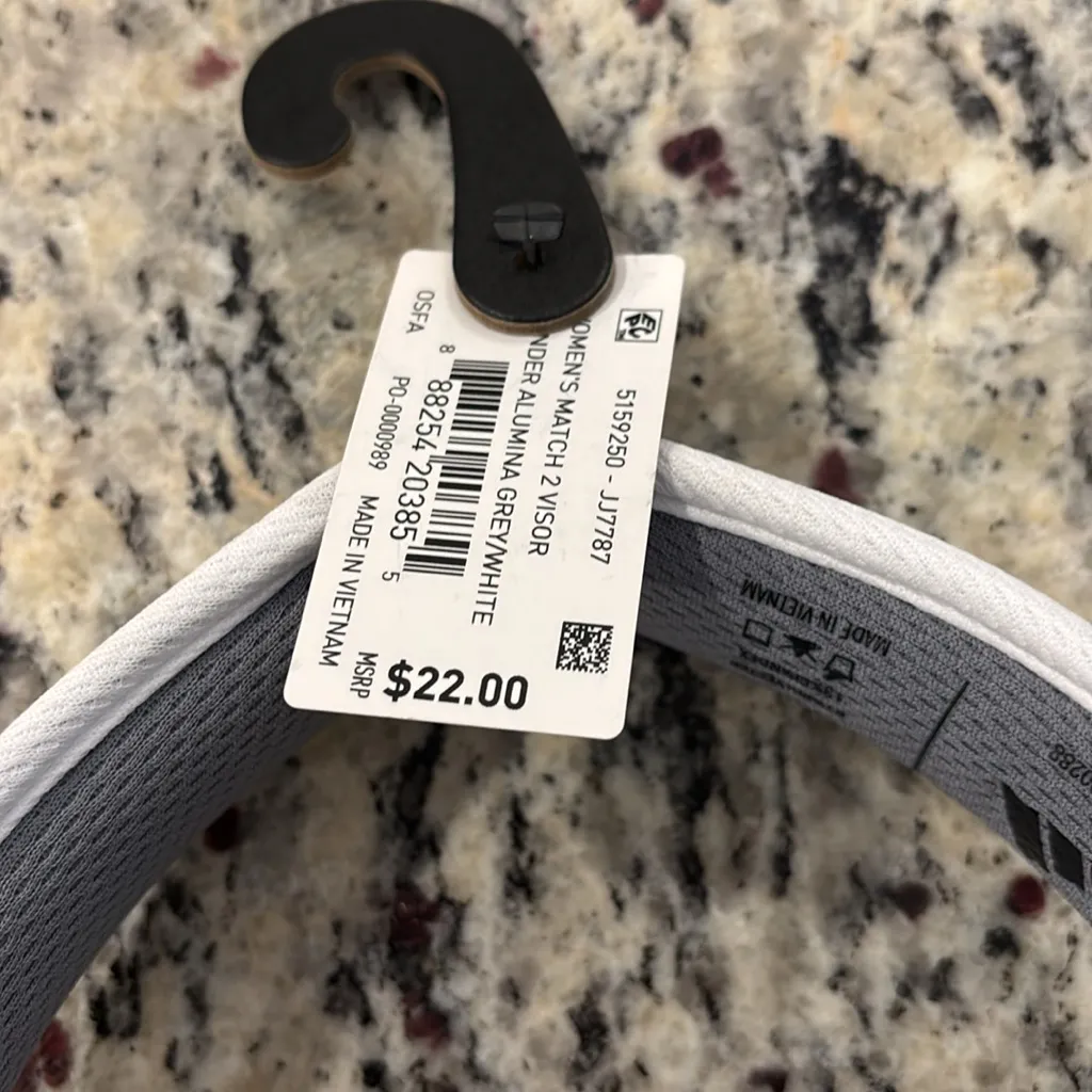 Adidas Tan & White Match 2 womens fit Climacool Visor - Image 9