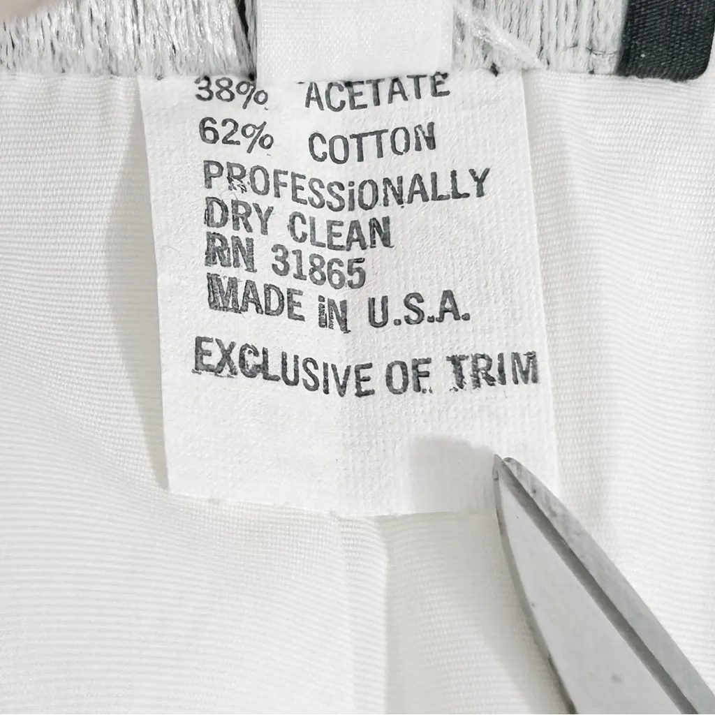 Saks Fifth Avenue After Five by Julie Duroche Vintage White Sparkle Suit Size 4 - Image 13