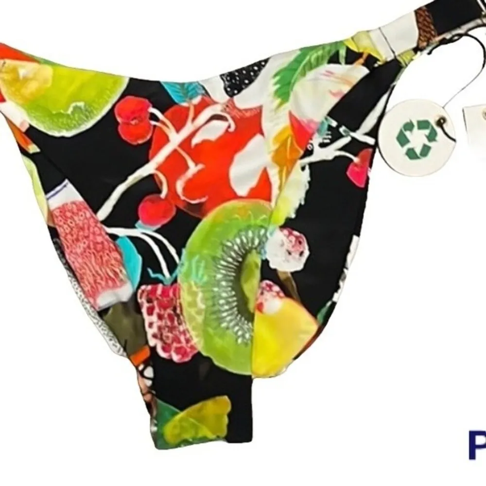 SWIMINISTA + CHRISTIAN LACROIX BIKINI BOTTOM NWT SZ S Black - Image 7