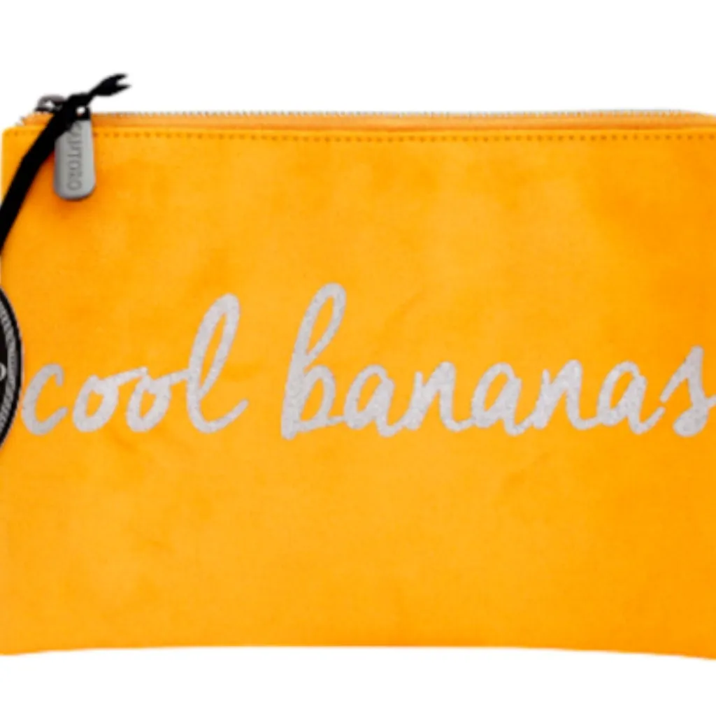 Santoro London Cool Bananas Yellow Clutch / Accessories Bag Women’s Accessory Silver - Image 2