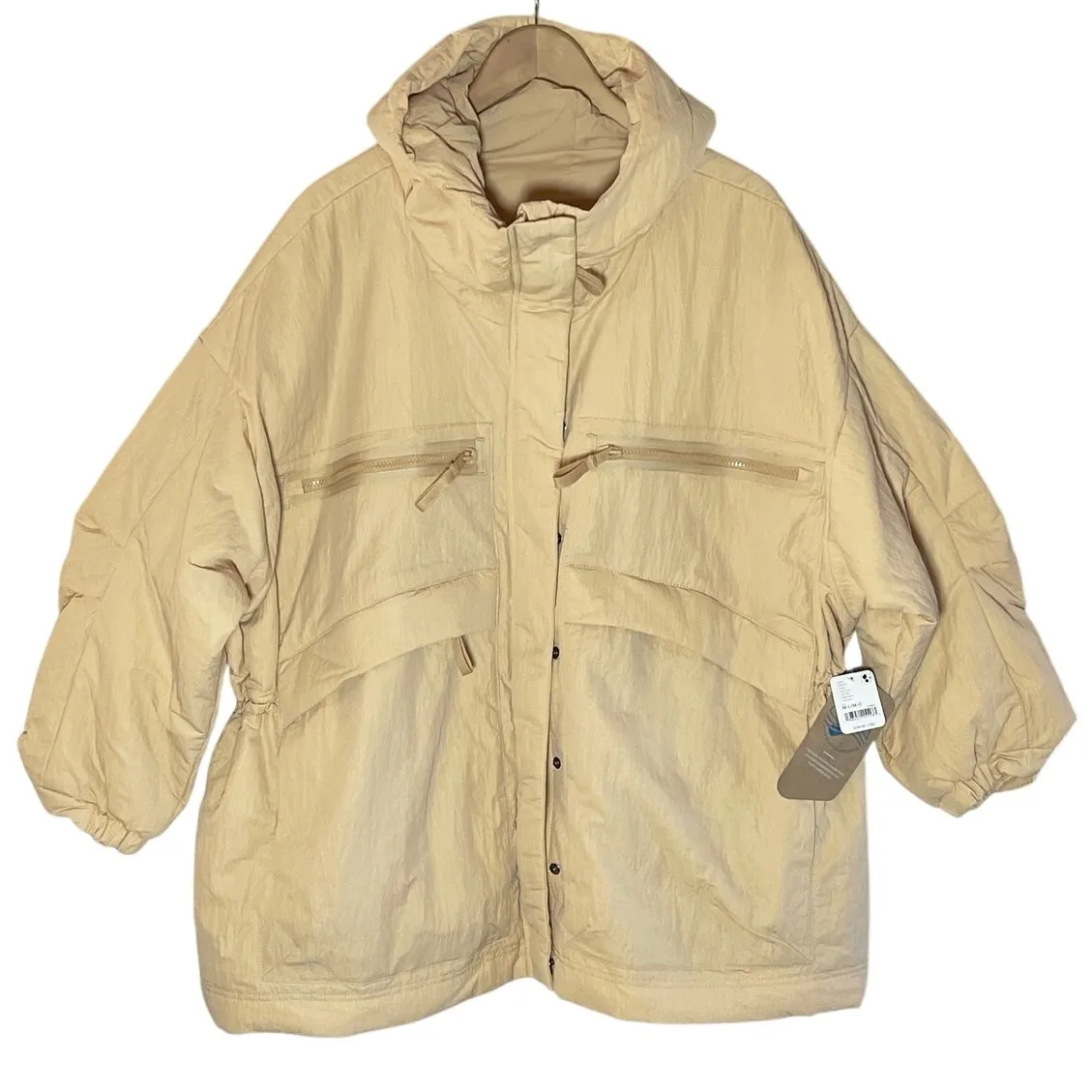 NWT FREE PEOPLE MOVEMENT Women’s Billie Boxy Insulated Hooded Jacket - Image 3