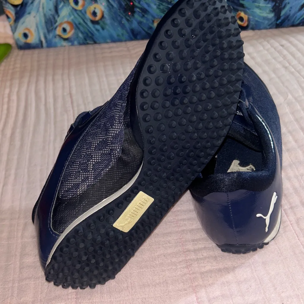 Puma Size 8 Navy Golf Shoes - Image 8